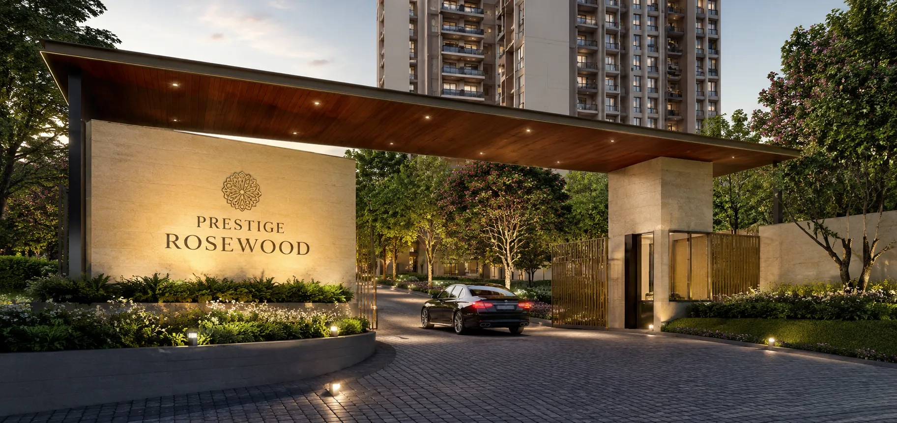 Prestige Rosewood Entrence View
