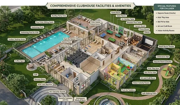 Some of the Facilities in the Clubhouse Include